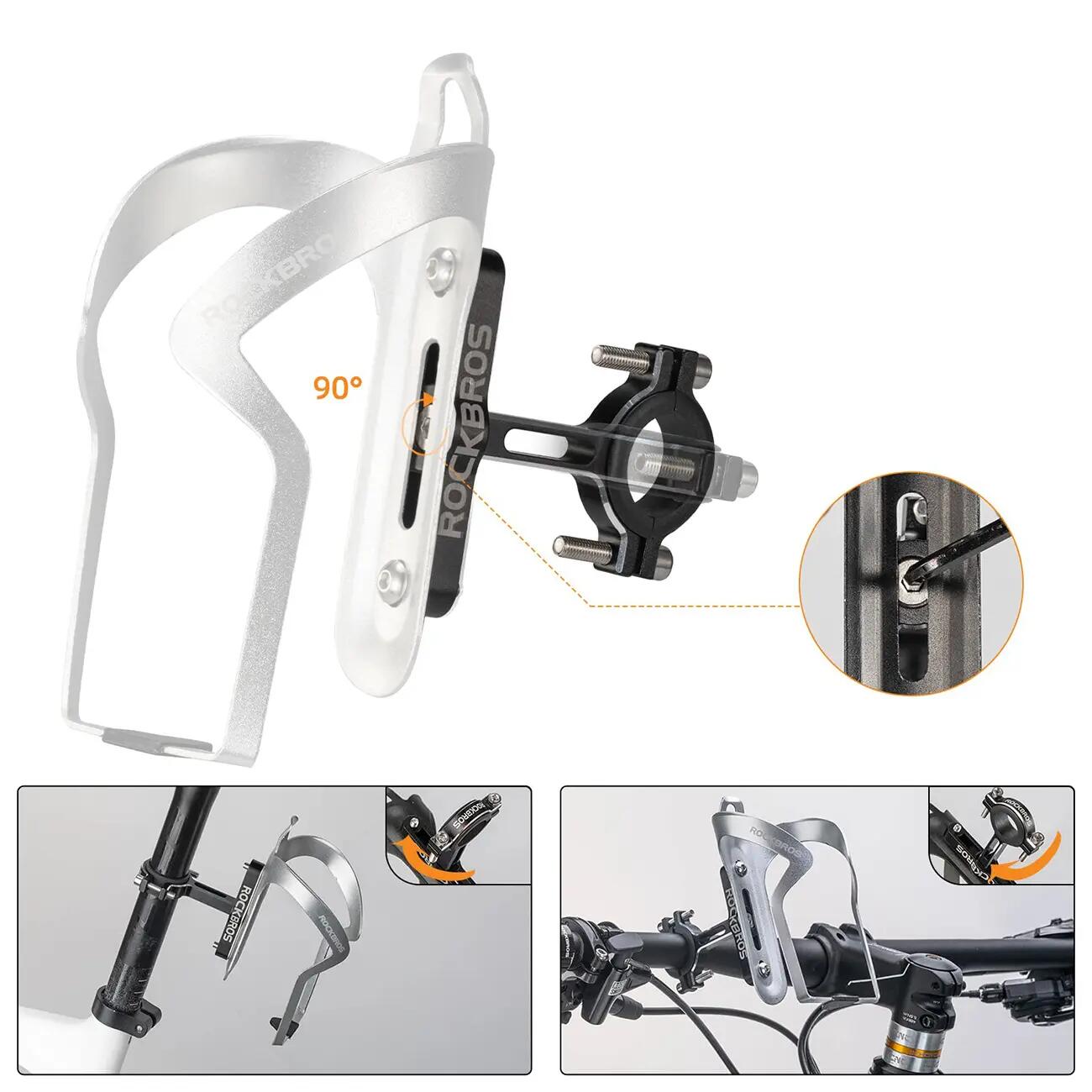 Adapter koszyka na bidon aluminiowy regulowany 4/5
