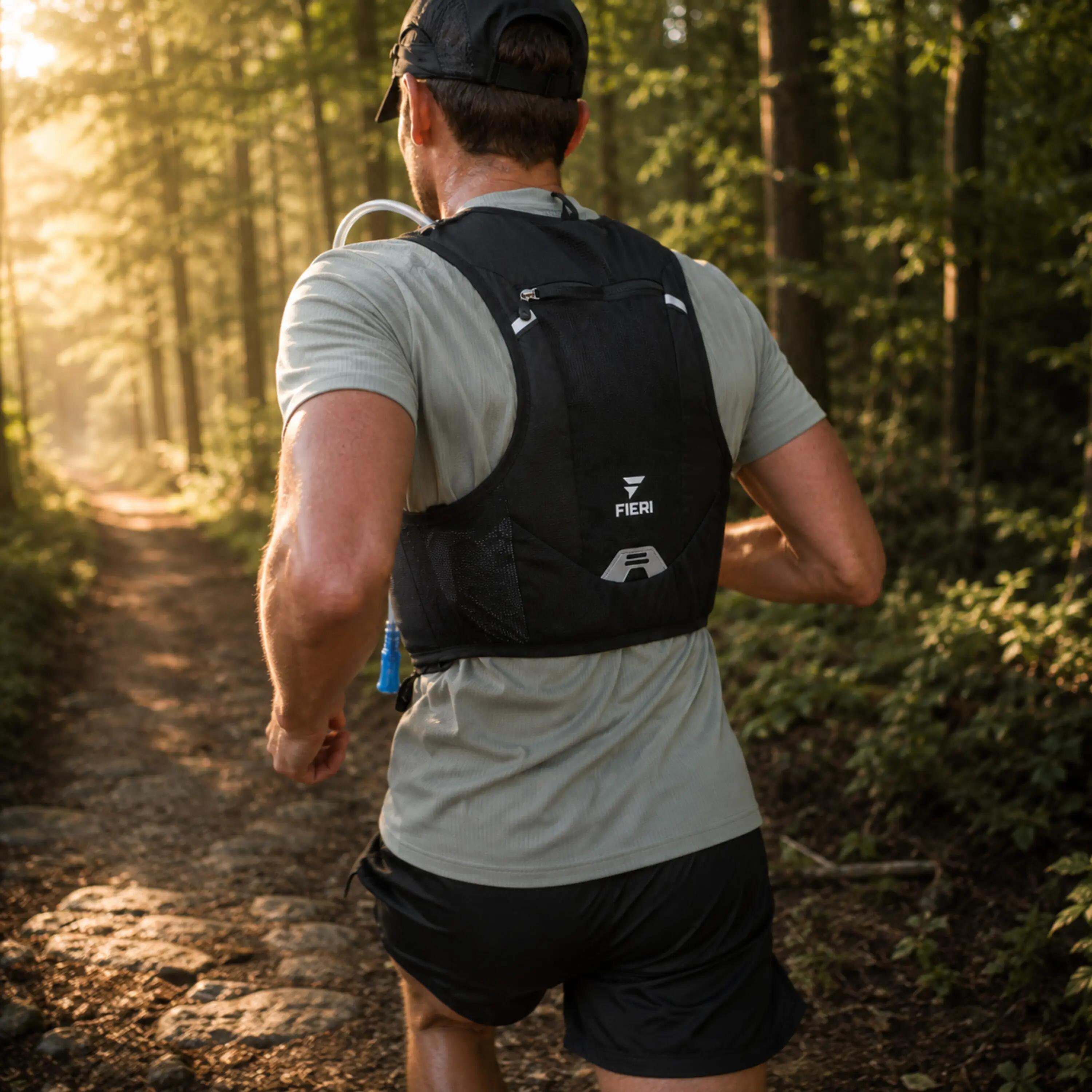 RUN Active 4 Hardloopvest - Lichtgewicht - Drinkvest - Zwart 5/7