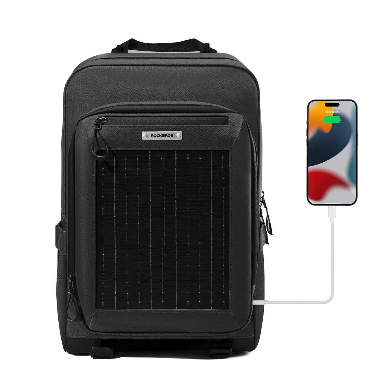 Plecak rowerowy z panelem solarnym 2/6