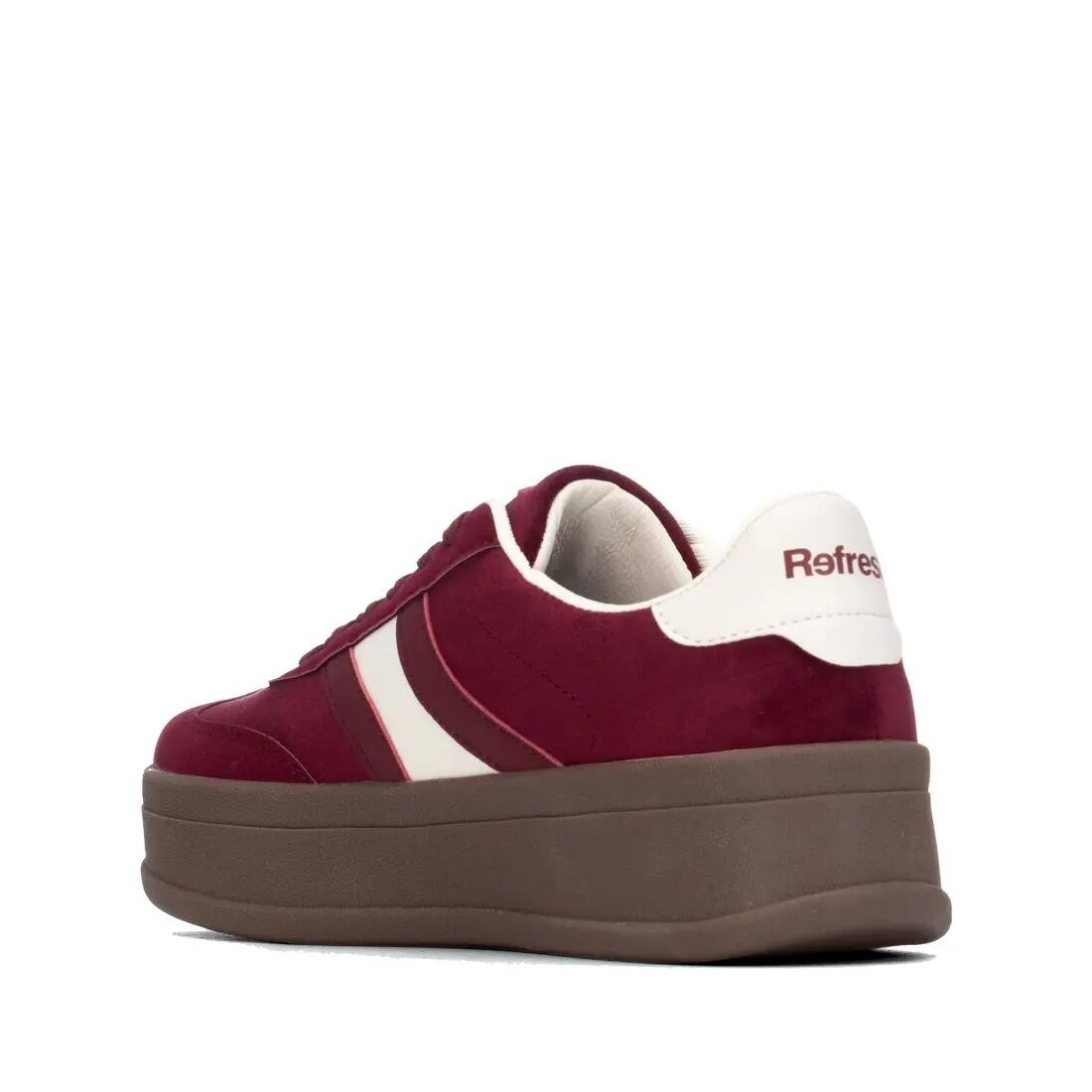 Zapatilla De Mujer Refresh 176234 Burdeos 3/4