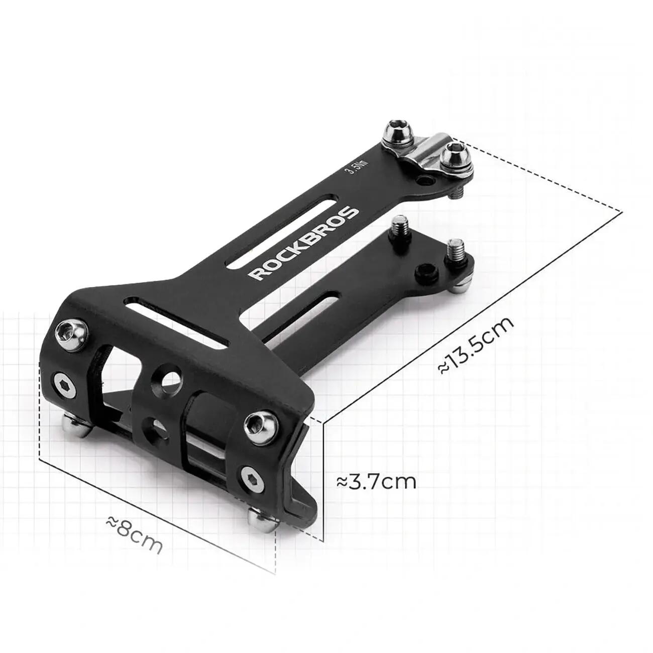 Adapter koszyka na bidon pod siodełko aluminiowy 3/5