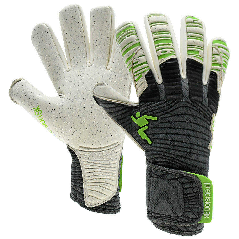 Unisex Adult Elite 2.0 Quartz Goalkeeper Gloves (Grey/Green/White) 1/2