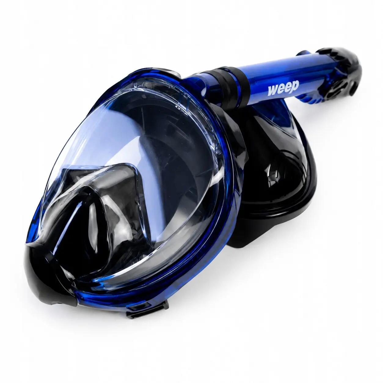 Duikmasker Panoramisch Volgelaatsmasker 180° No Fog Weep LG Pro Snorkel 7/12
