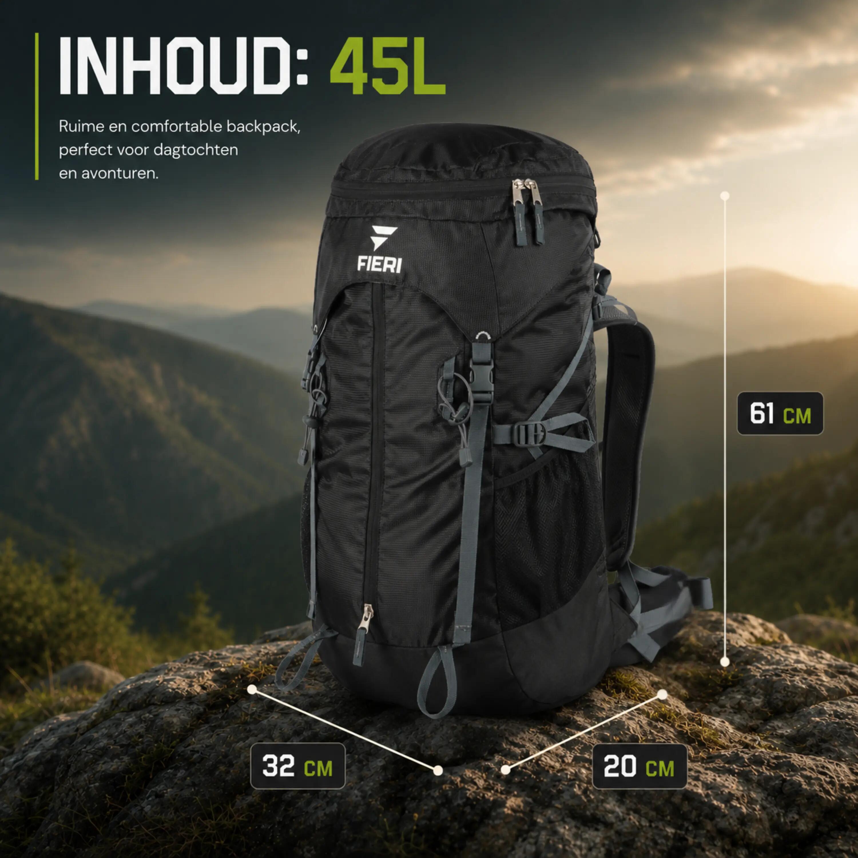 TRK Venture 45 sac à dos de trekking - 45 litres - déperlant - avec housse de pl 4/7