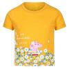 Kinder/Kids Peppa Pig Tshirt met korte mouwen en opdruk (Glimlicht geel)