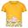 T-Shirt Manga Curta Porquinha Peppa Estampado Criança Amarelo Incandescente