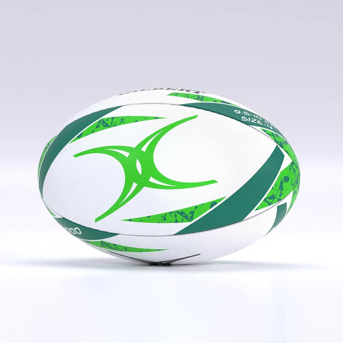 Ballon d'entrainement de rugby Gilbert G-TR6000 Vert Taille 4 3/3