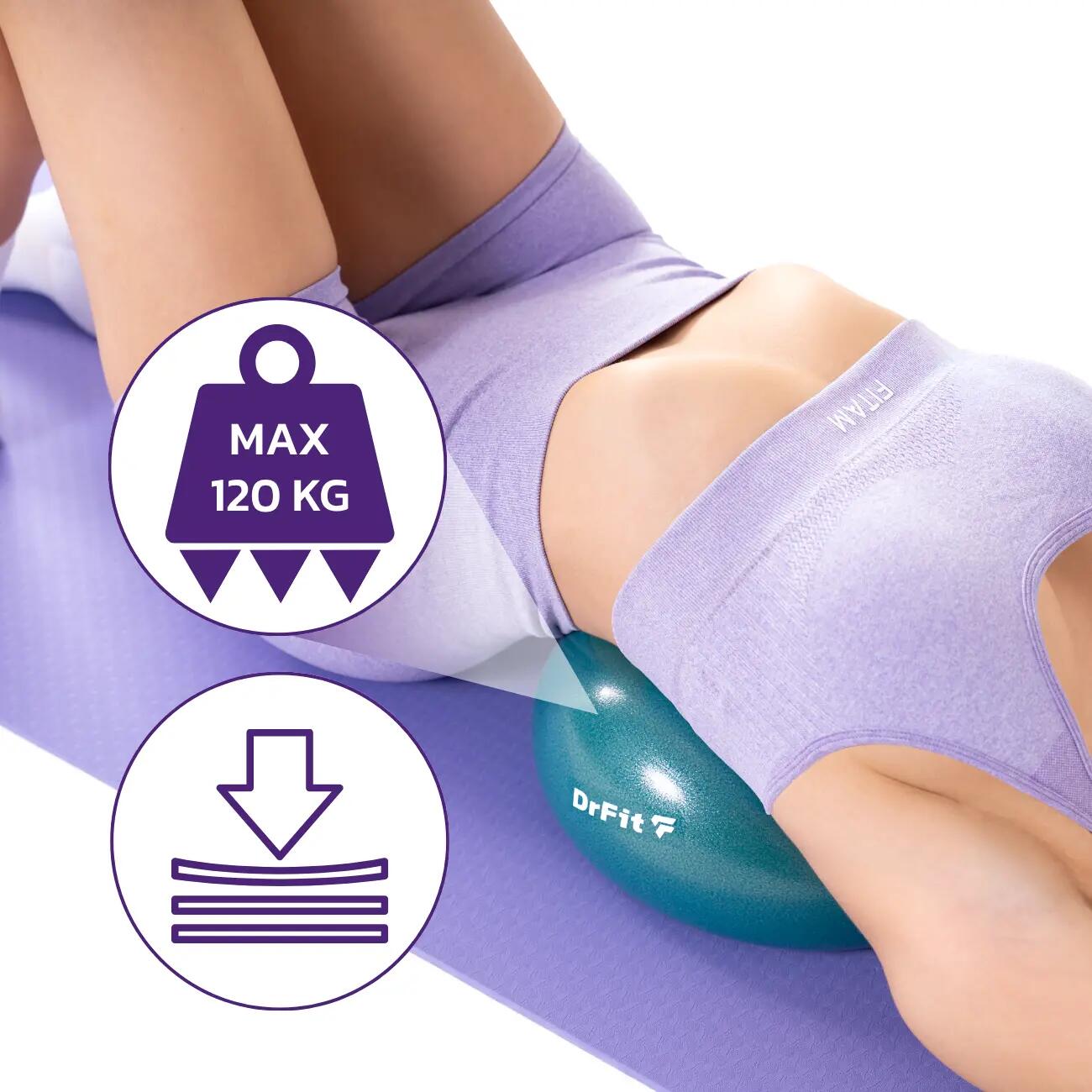 Unisex Piłka Gimnastyczna Do Ćwiczeń Joga Pilates Rehabilitacja DrFit 4/7