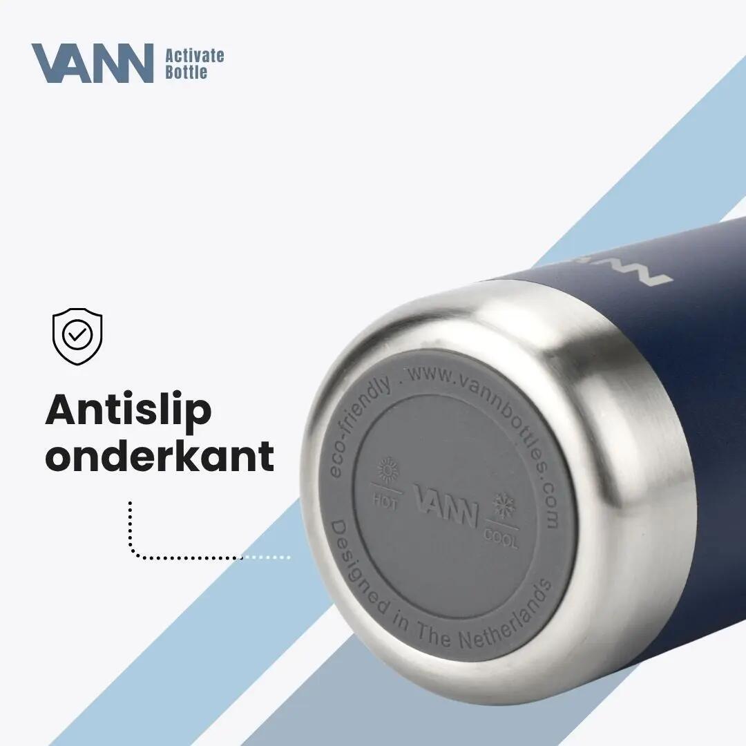 RVS drinkfles met rietje - Activate Bottle 750 ml - deep water 9/11