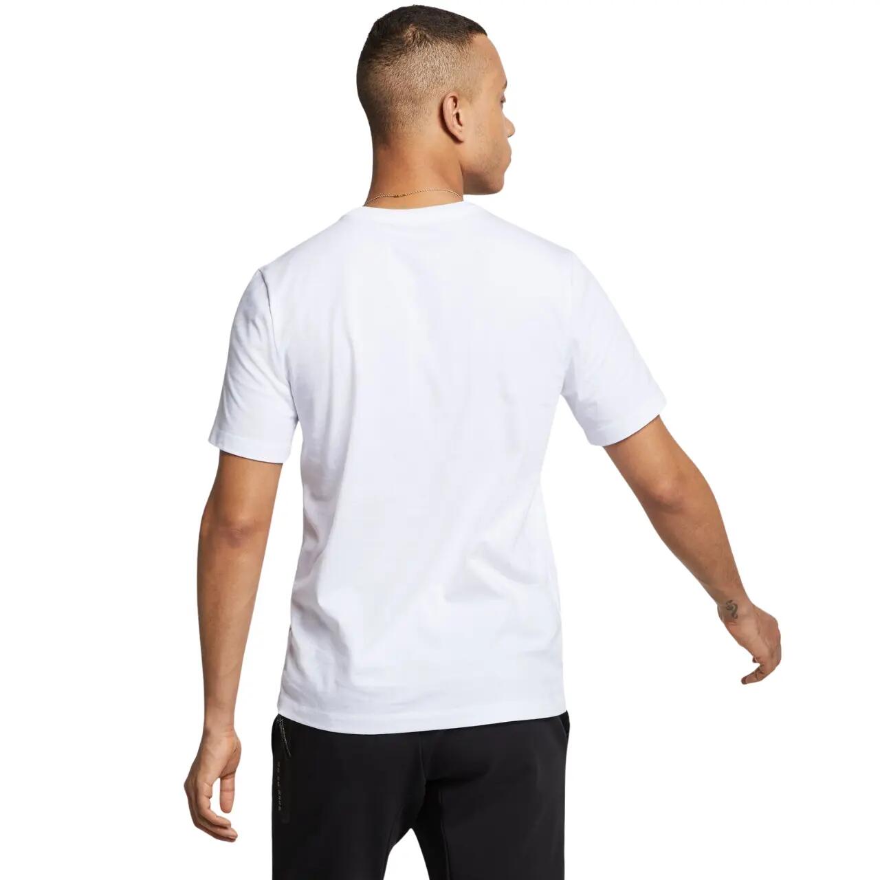 T-shirt - sportswear - homme - coton, logo - blanc/noir 4/7