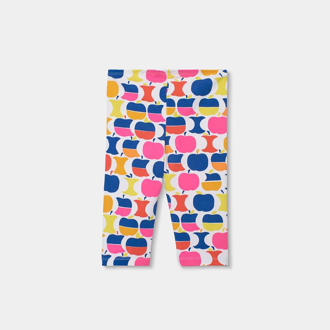 Conjunto de camiseta y leggings para niña con estampado de manzanas 6/7