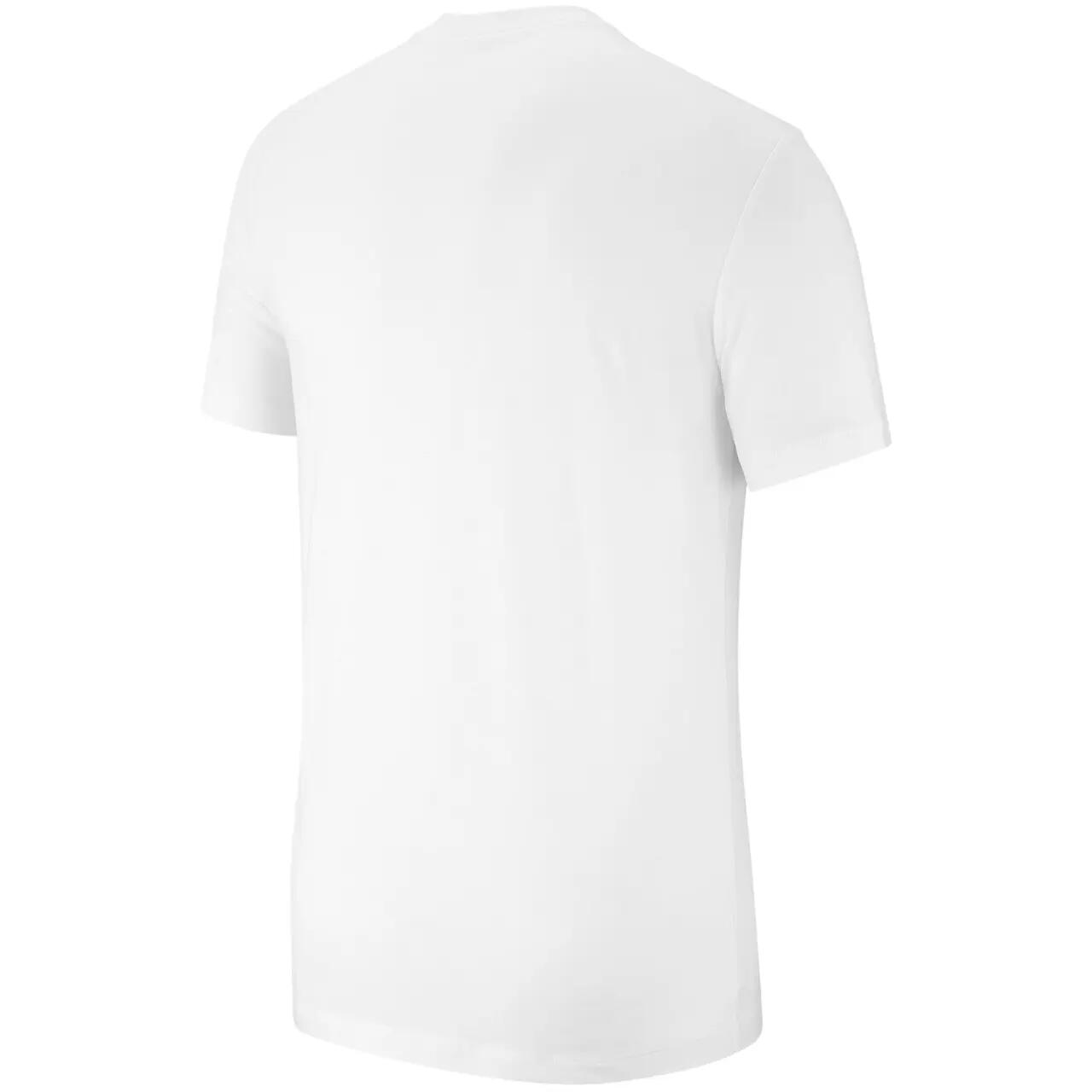 T-shirt - sportswear - homme - coton, logo - blanc/noir 3/7