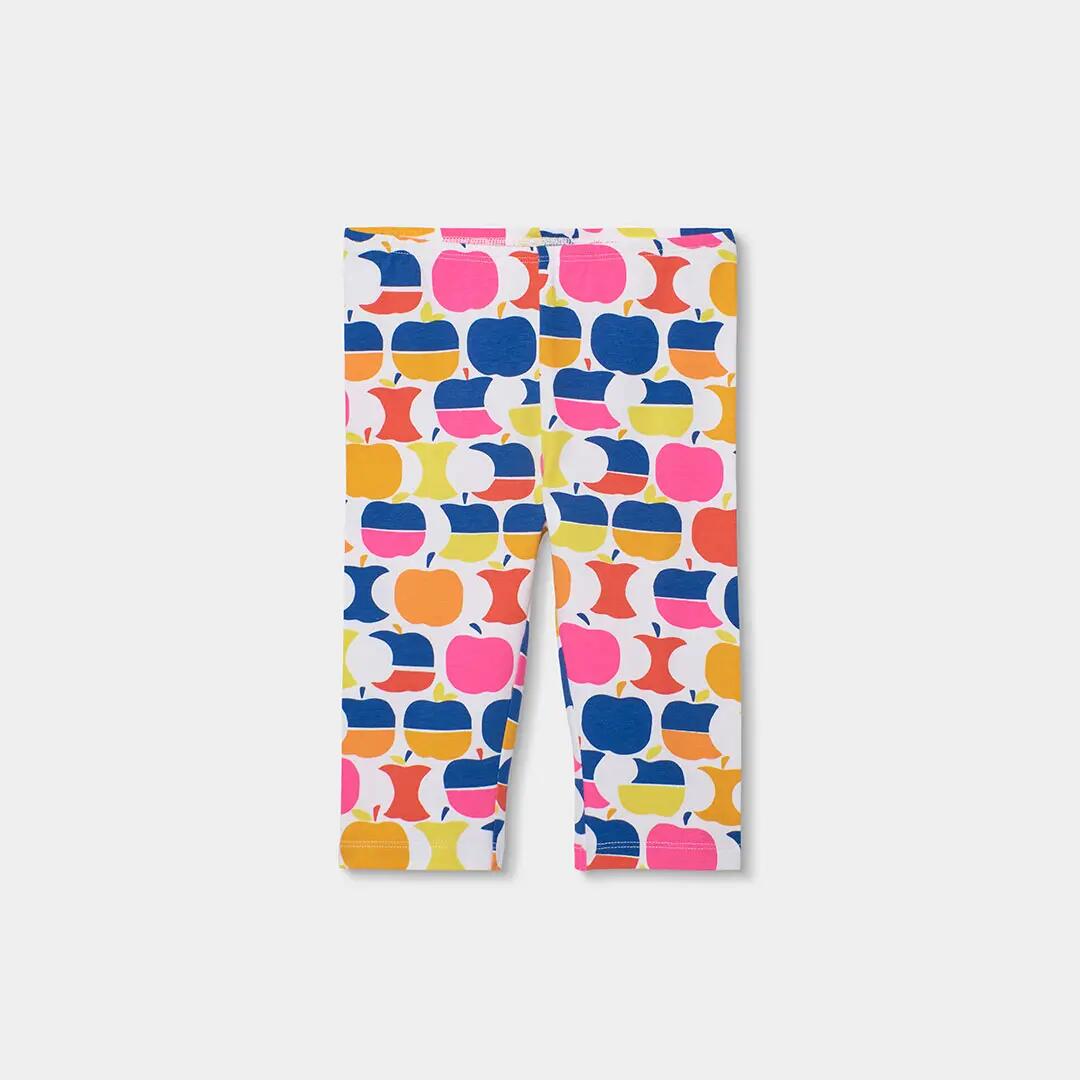 Conjunto de camiseta y leggings para niña con estampado de manzanas 4/7