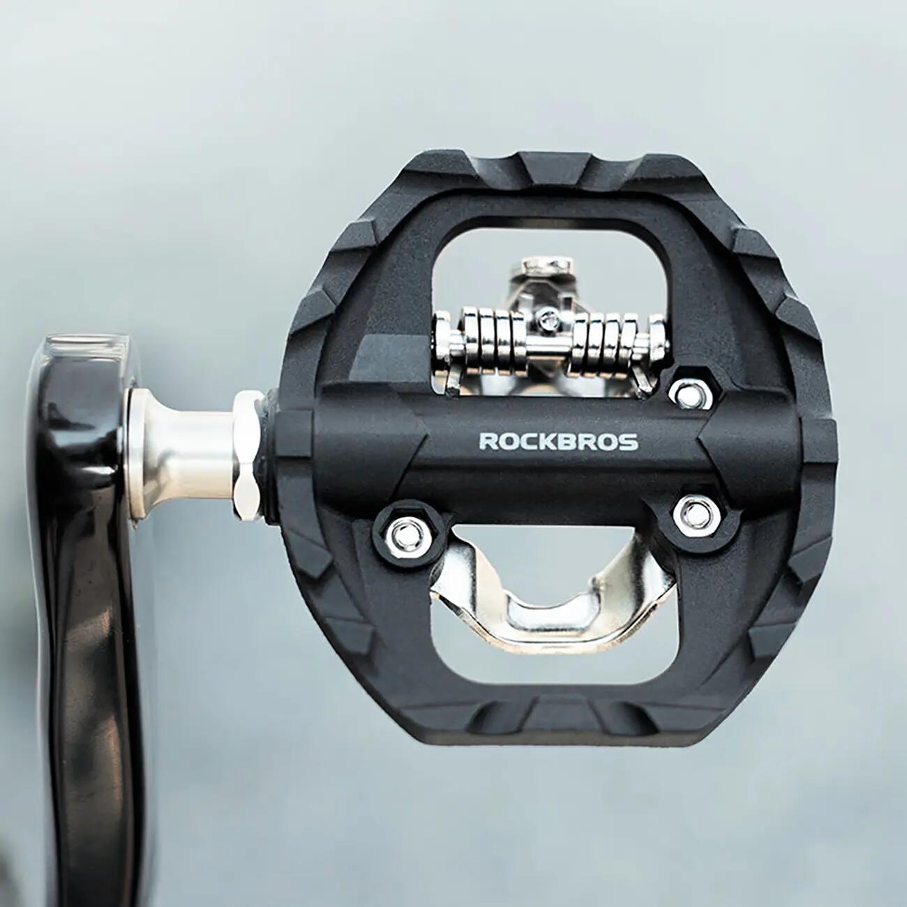 Pedały rowerowe nylonowe half-lock dwustronne 2/7