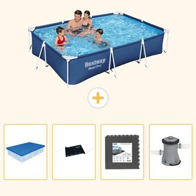 Bestway steel pro rechthoekig - 300x201x66 cm - 5-delig s21
