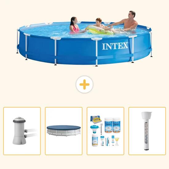 INTEX Piscina con estructura Redonda - 366x76 cm - 5-piezas S226