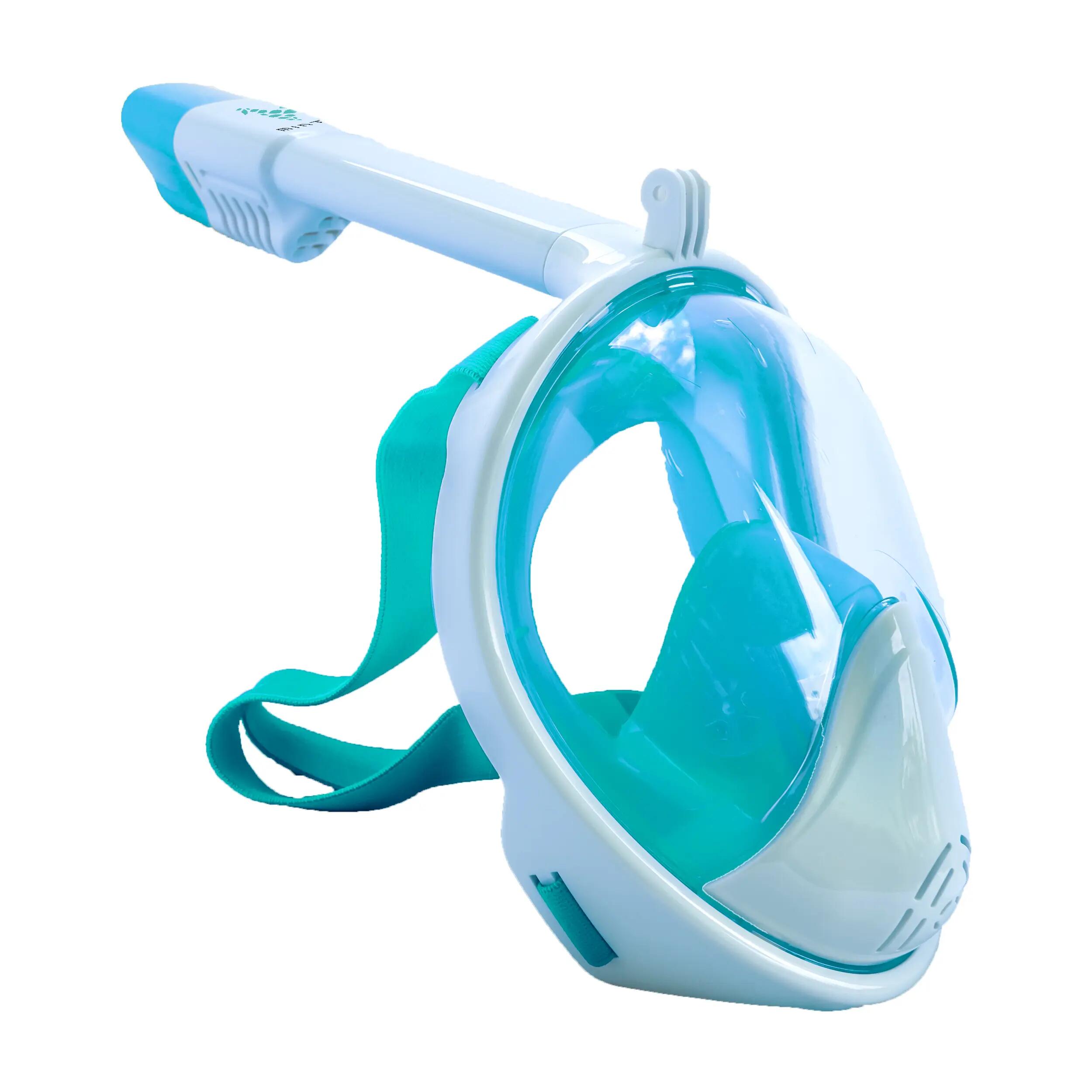 Maschera da snorkeling Freebreath in vetro tondo 2/4
