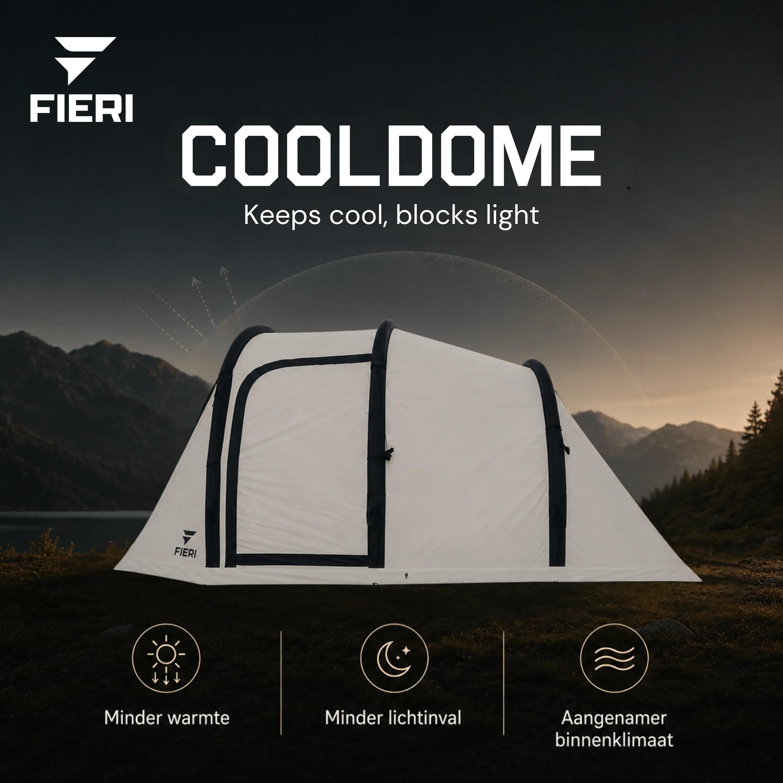 AIR Peak Cooldome Opblaasbare Tent - 4 Persoons Tent - 3000 mm Waterkolom 3/5
