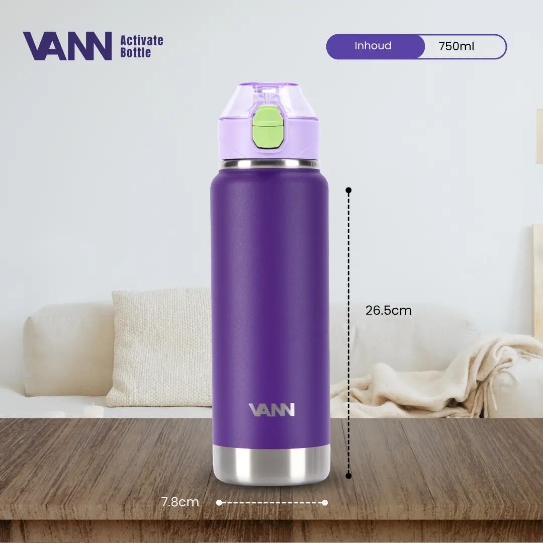 RVS drinkfles met rietje - Activate Bottle 750 ml - wild berry 5/11