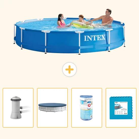 INTEX Piscina con estructura Redonda - 366x76 cm - 5-piezas S254
