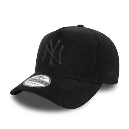 New Era 9FORTY Cap New York Yankees Faux Suede schwarz
