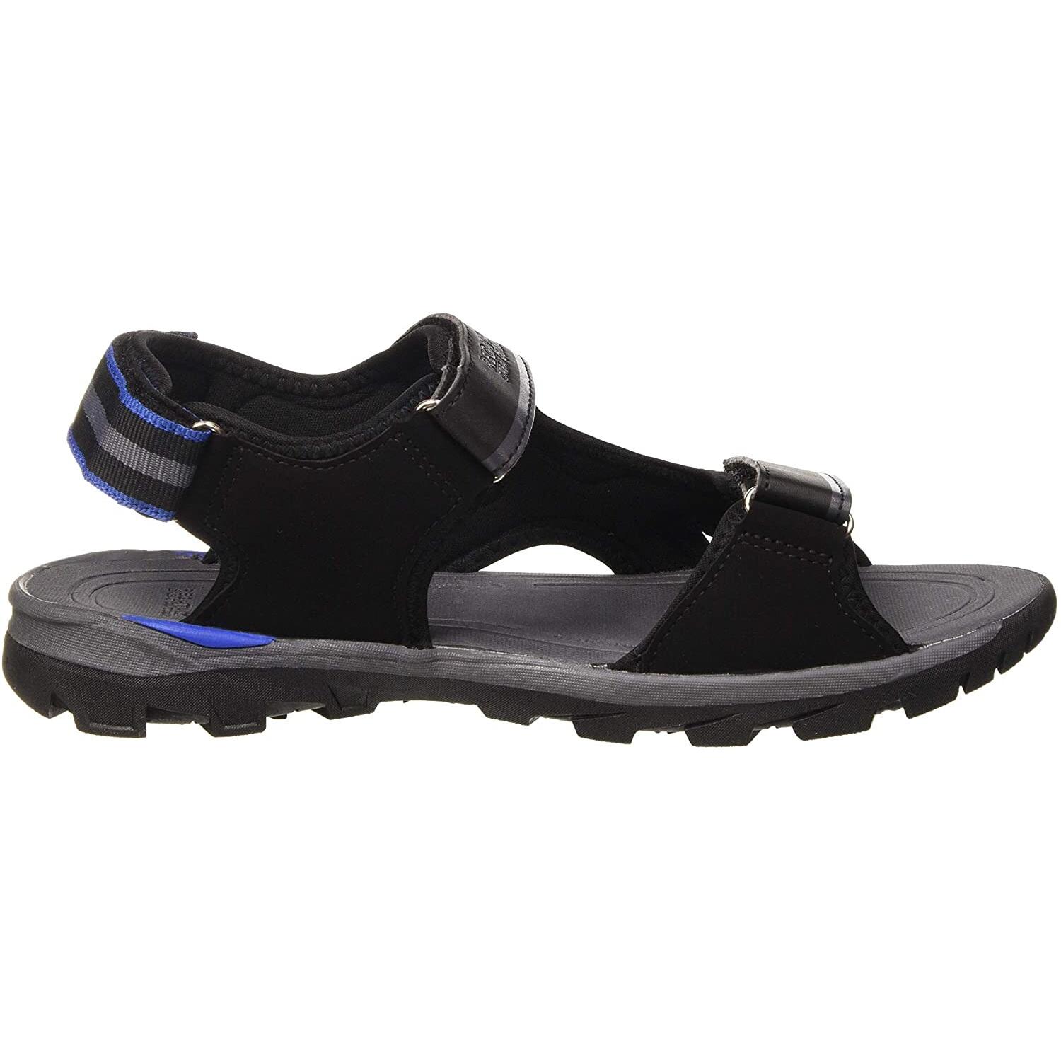 Mens Kota Drift Open Toe Sandals (Black/Nautical Blue) 3/5