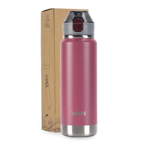 Drinkfles - Activate Bottle 750 ML - RVS met klik-rietjesdop - Wild Orchid