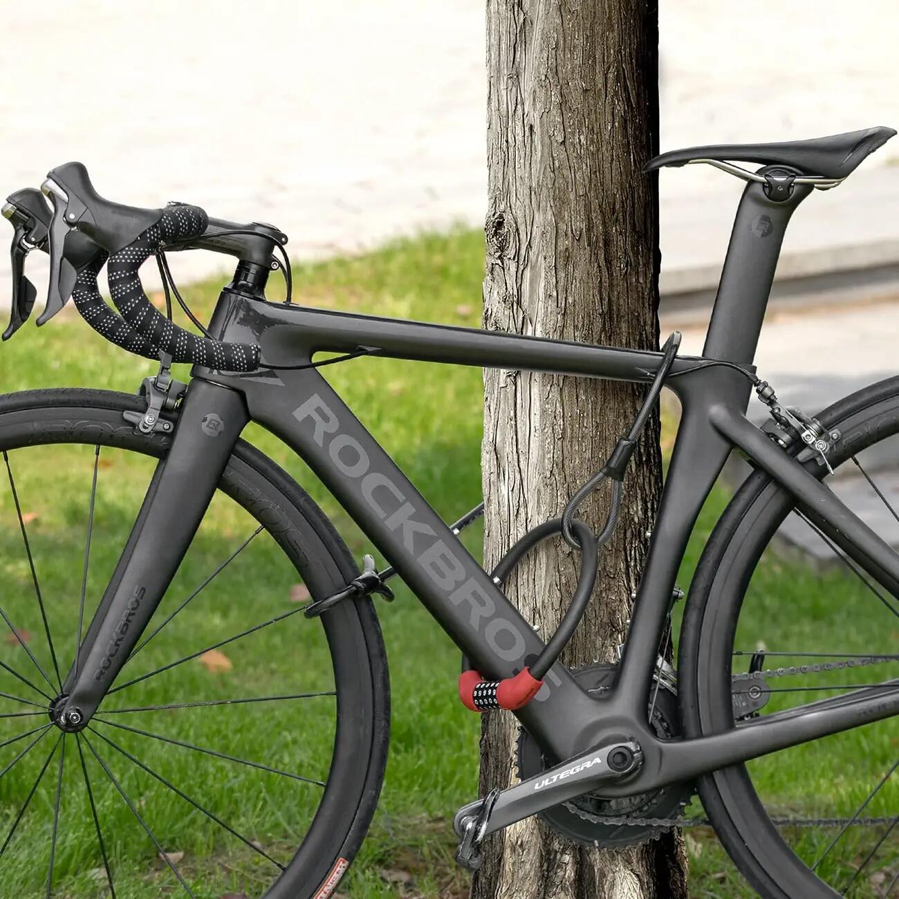 Antifurto per bicicletta a combinazione con cavo d'acciaio da 85 cm 5/5