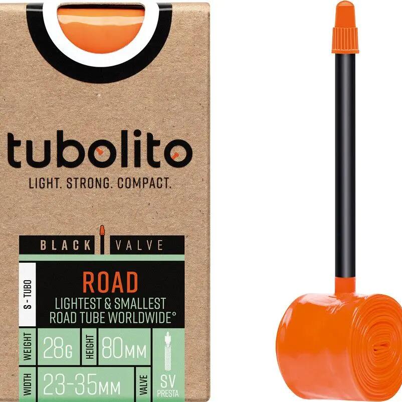 Tubolito S-Tubo Road Lightweight Inner Tube 700 mm Presta 80 mm (Black Valve)