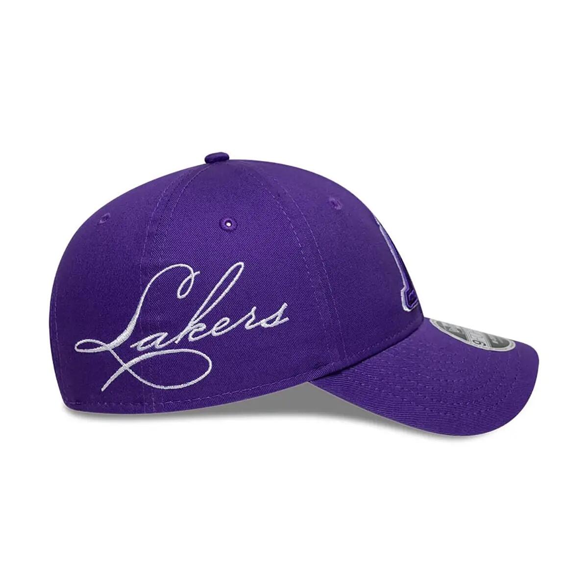 New Era 9FORTY Cap NBA Los Angeles Lakers Side Script lila 4/6