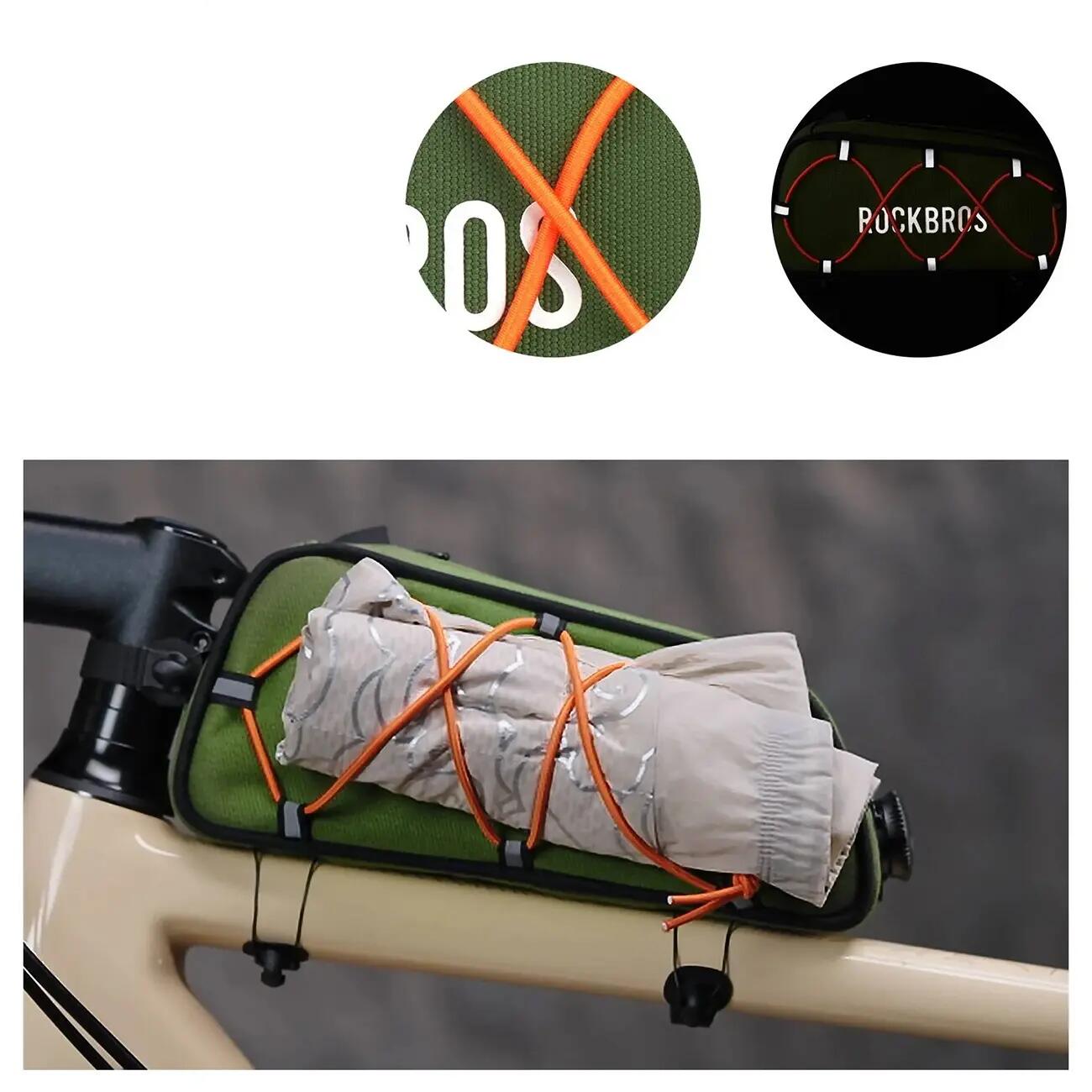 Borsa da bici per telaio 0,7 l impermeabile 6/7