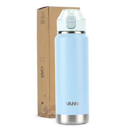 Drinkfles - Activate Bottle 750 ML - RVS met klik-rietjesdop - Wild Berry