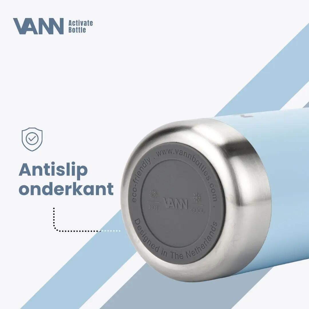 drinkfles - sporten - unisex - isotherm 750 ml, klik-rietjesdop - ice blue 9/11