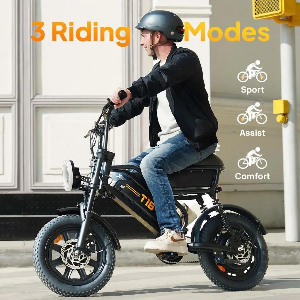 URLIFE T16 sokoldalú elektromos kerékpár, 1000 W csúcsteljesítményű motorral 3/13