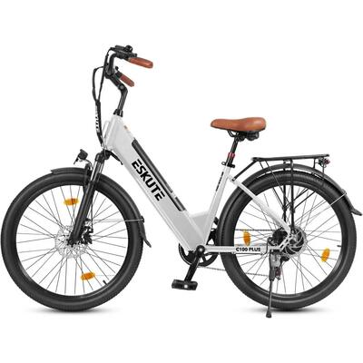 C100 plus elektrische fiets voor volwassenen, 26×2.1" band, 36v13ah accu.