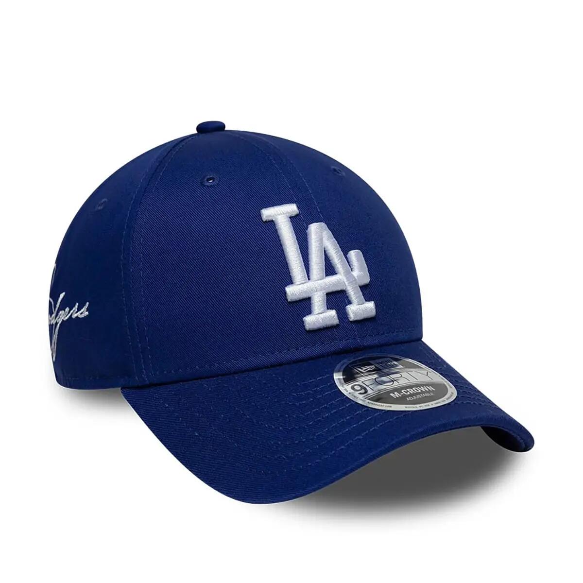 New Era 9FORTY Cap MLB Los Angeles Dodgers Side Script dunkelblau 3/6