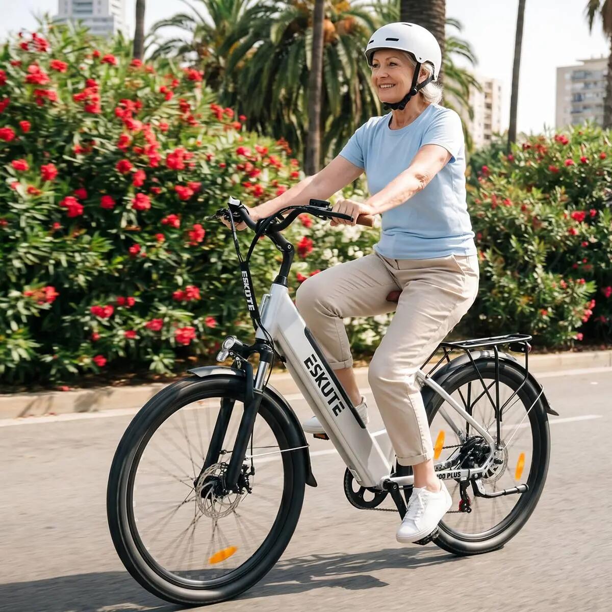 C100 PLUS elektrische fiets voor volwassenen, 26×2.1" band, 36V13Ah accu. 2/9