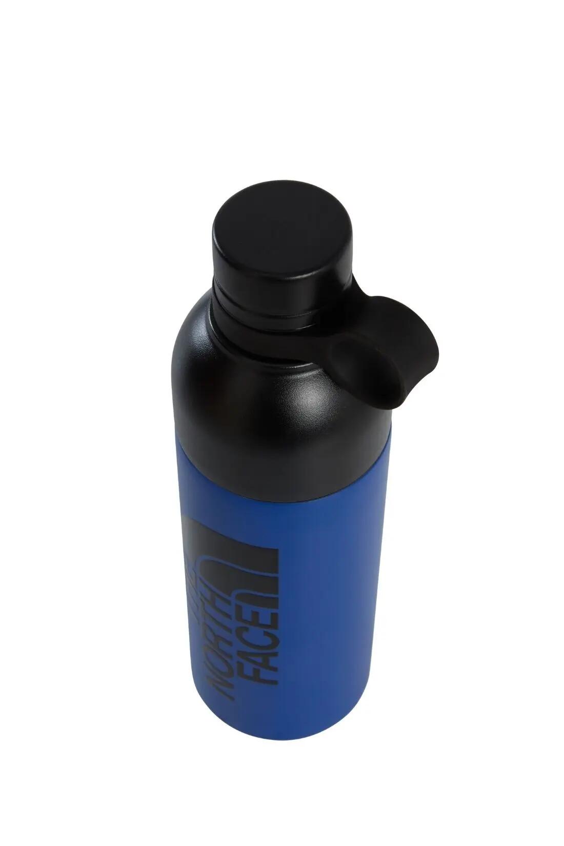 Thermische fles - wandelen - unisex - silikonring - blauw 4/5
