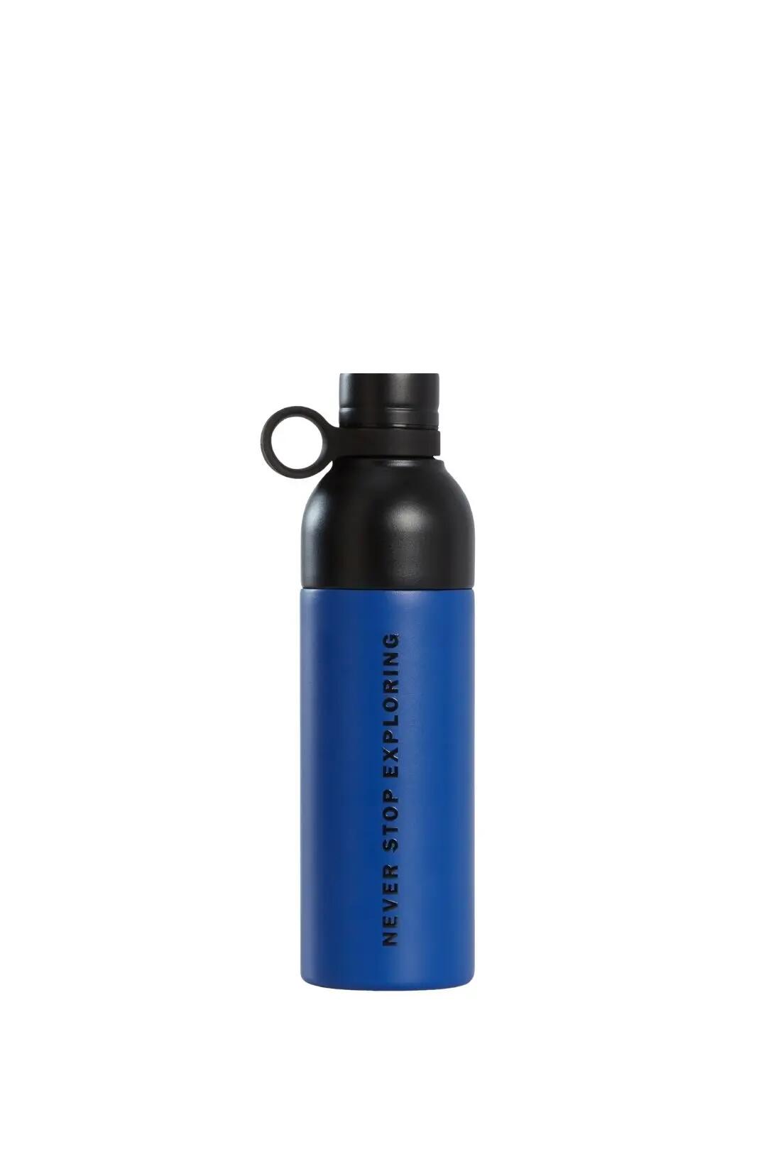 Thermische fles - wandelen - unisex - silikonring - blauw 3/5