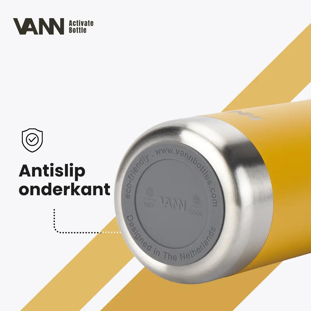 RVS drinkfles met rietje - Activate Bottle 750 ml - golden amber 10/11