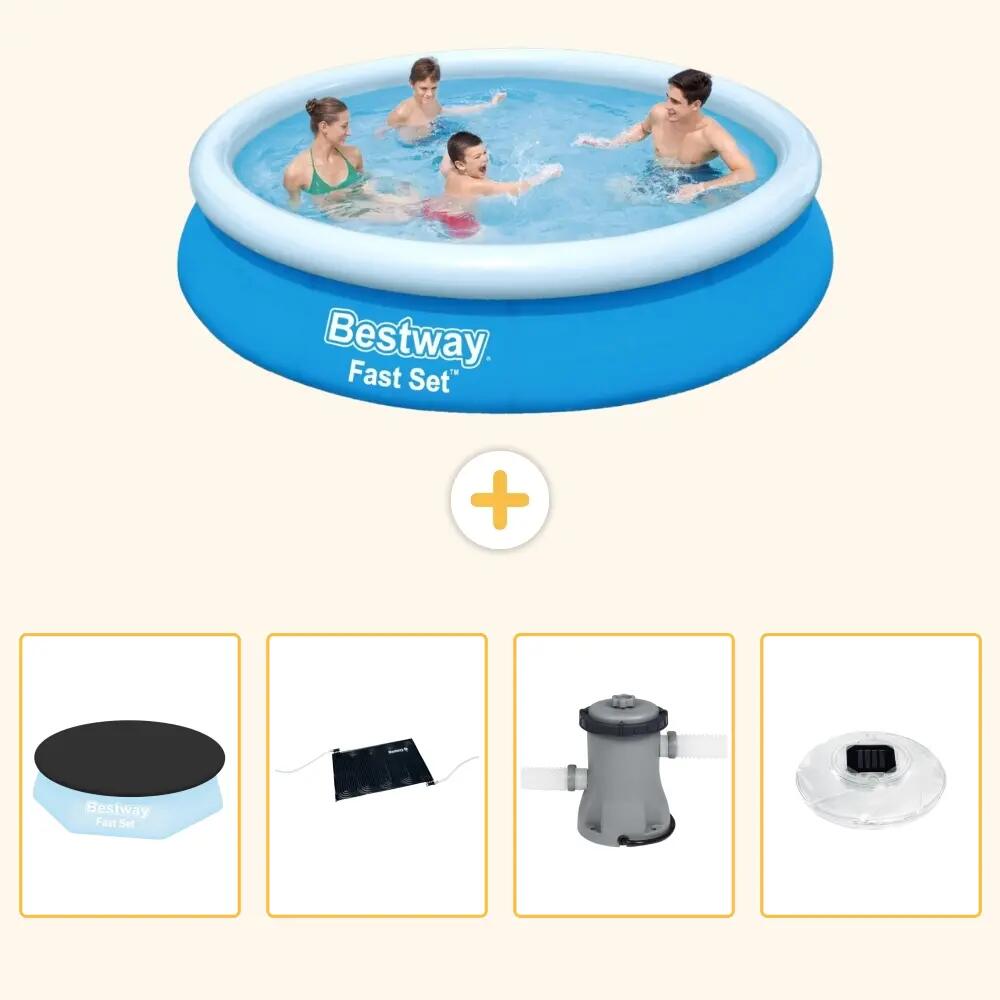 BESTWAY Piscina Bestway Fast Set Rotonda - 244x61 cm - 5-pezzi S154 1/7