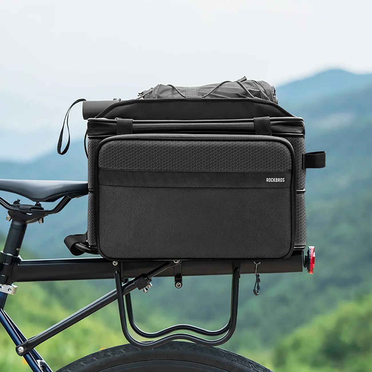 Torba rowerowa składana na bagażnik 15-30l 6/6