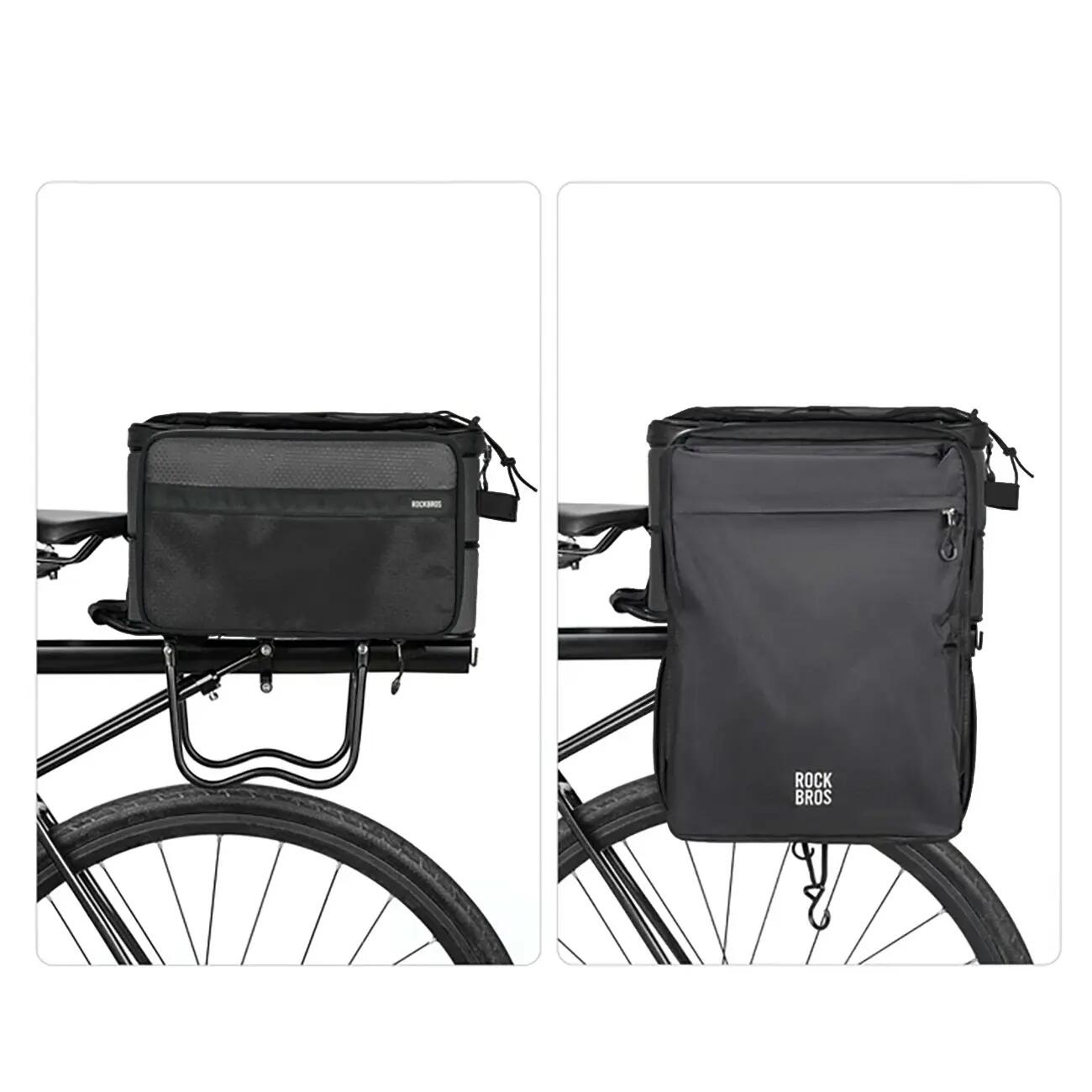 Torba rowerowa składana na bagażnik 15-30l 3/6