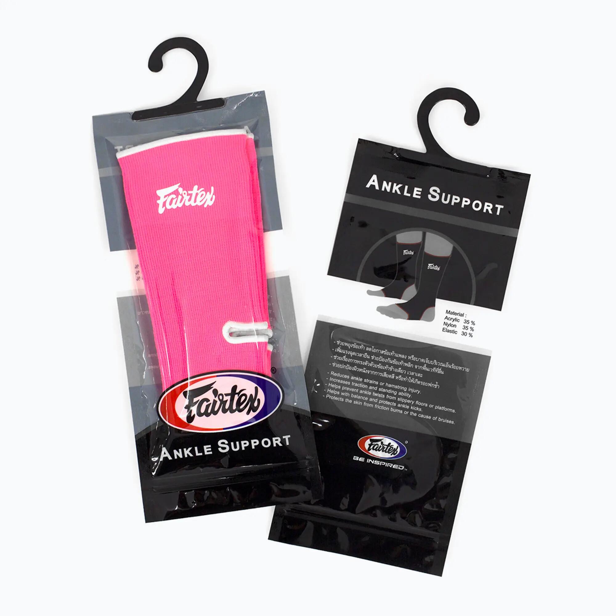 Suporte de tornozelo Fairtex AS1 rosa 3/4