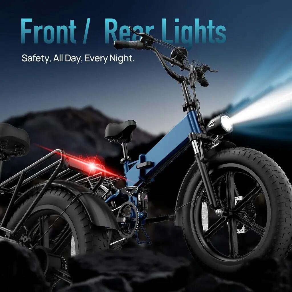 URLIFE T5 összecsukható elektromos kerékpár, nagy nyomatékú motorral 9/13