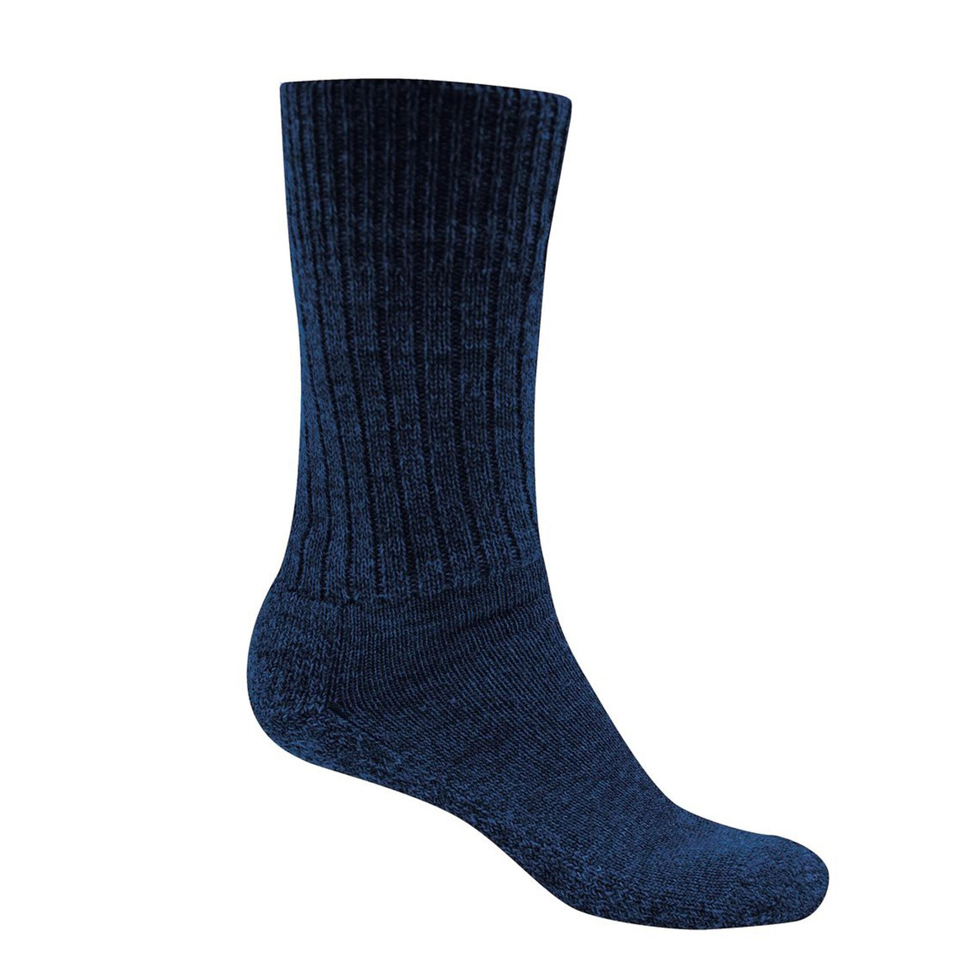 Womens/ladies Laugton Wool Hiking Socks (dark Navy Marl)