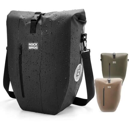 Gepäckträgertasche 20L wasserdicht 3in1 Rolltop mit Schultergurt