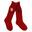 Childrens/Kids Peppa Pig Boot Socks (Pack of 2) (Red)