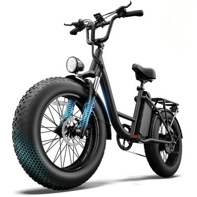 Elektrische fiets - stad - e20pro - 20" fat tyres - zwart