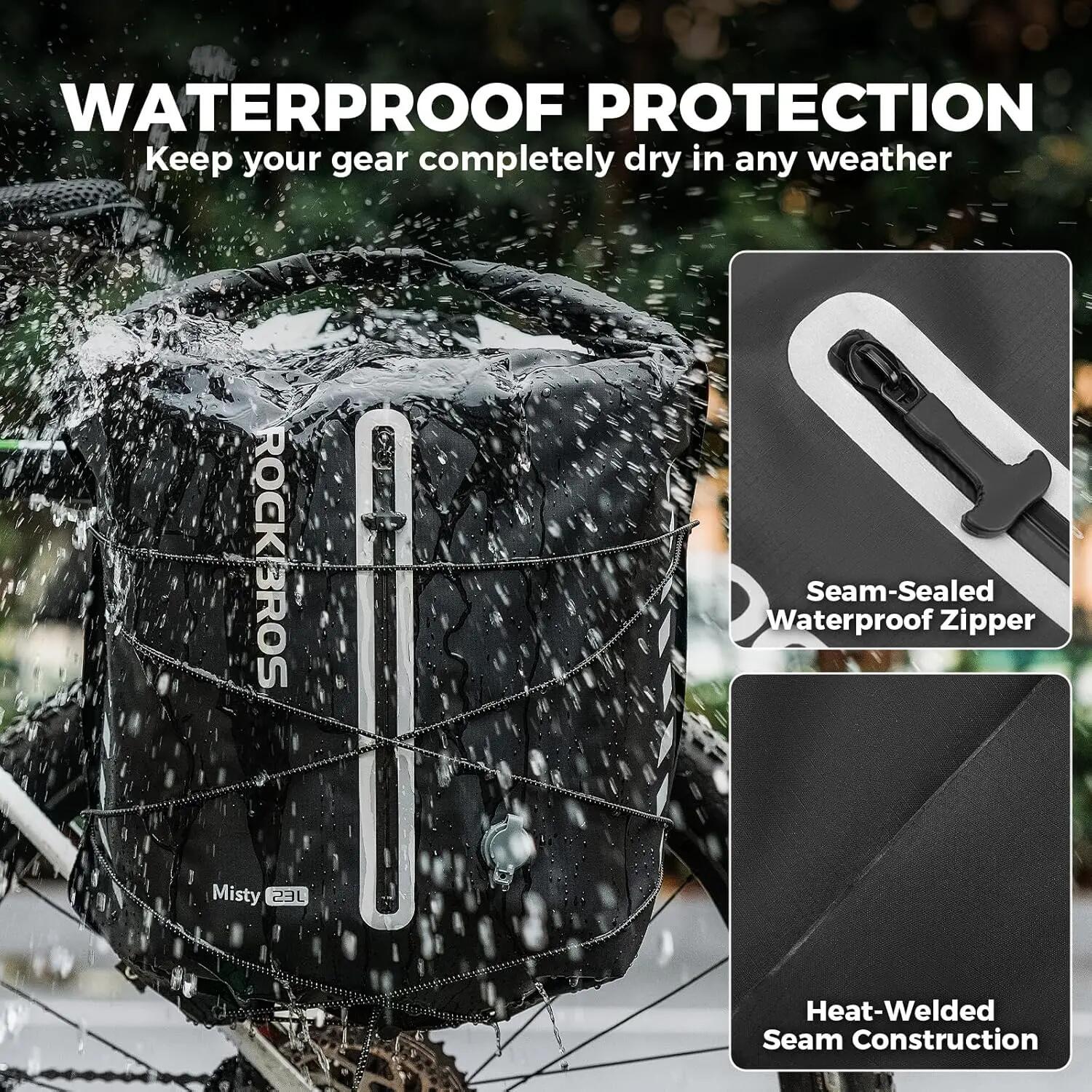 Gepäckträgertasche wasserdicht Kompressionsfach 2/8